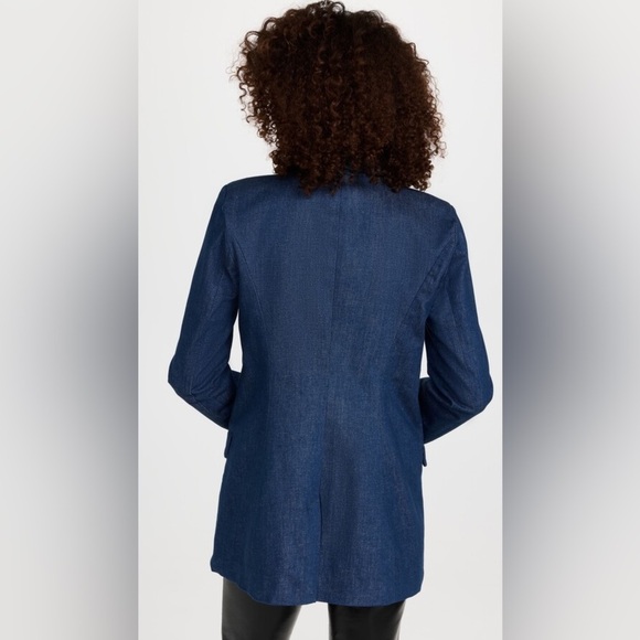 Good American Denim Blazer in True Blue Classic Business Minimalist 2 - Picture 4 of 17